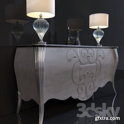 Buffet PREJUDICE DV homecollection 3d Model