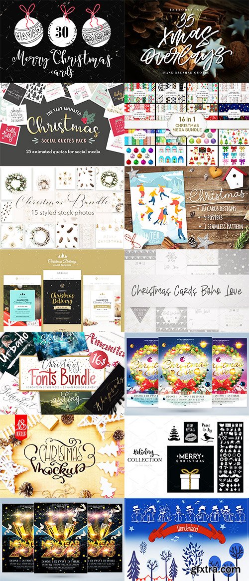 CreativeMarket CHRISTMAS BIG BUNDLE