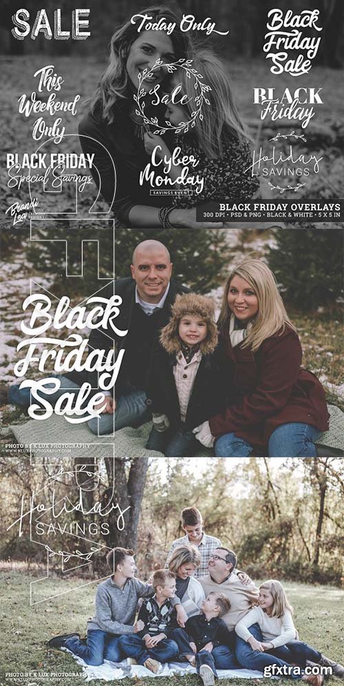 CreativeMarket - Black Friday Photography Overlays 2162734