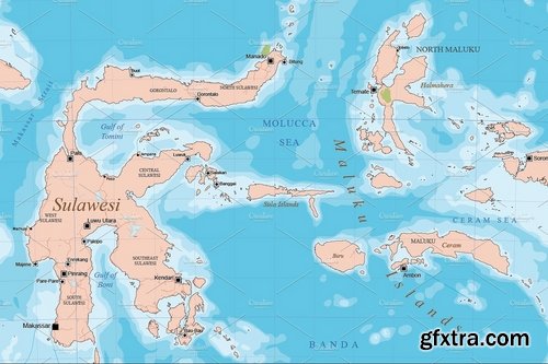 CM - Map of Asia - South East Asia 2138125