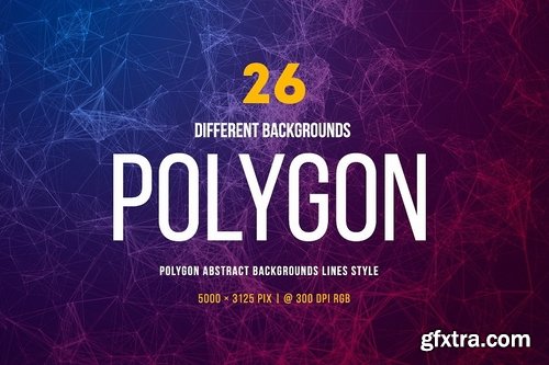 CM - Polygon Abstract BGs Lines Bundle 2131633