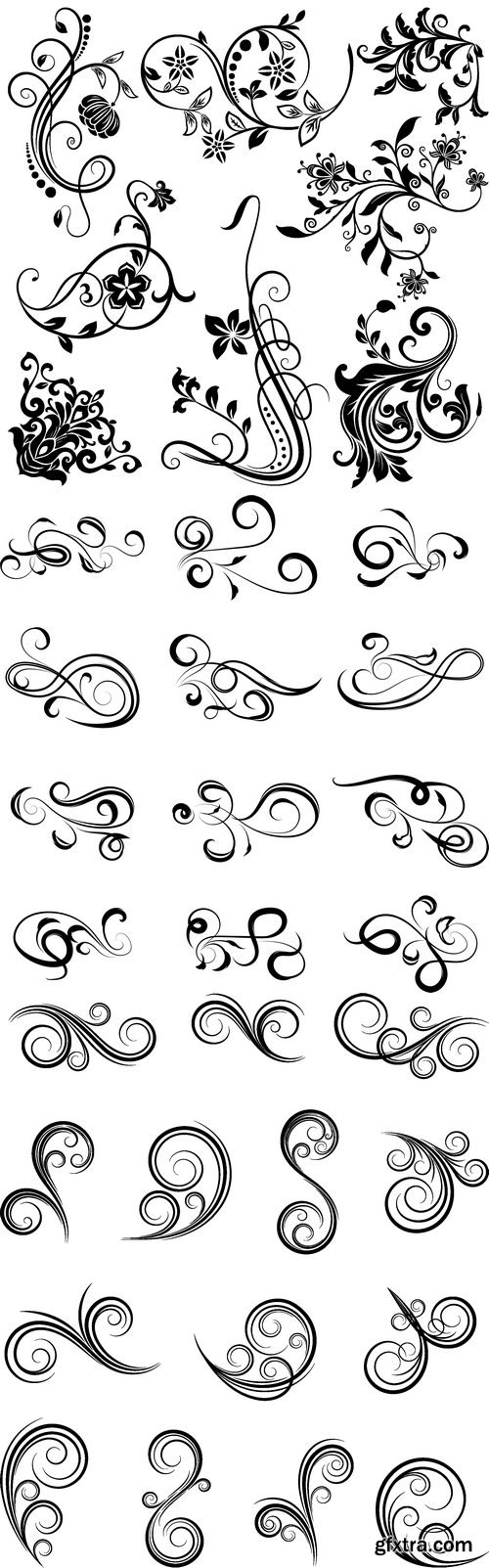 Vectors - Floral Ornaments Set 25