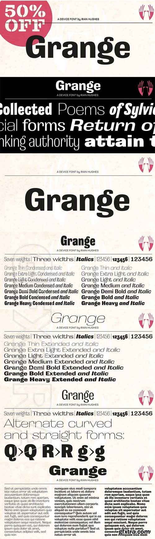 Grange - font family