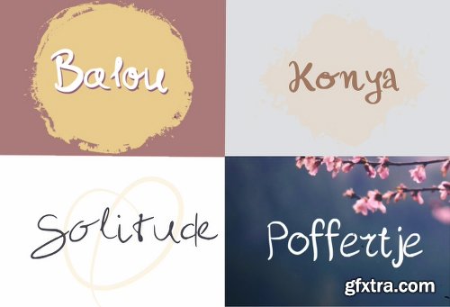 CreativeMarket 15 Handwritten Fonts Bundle SALE 2141555