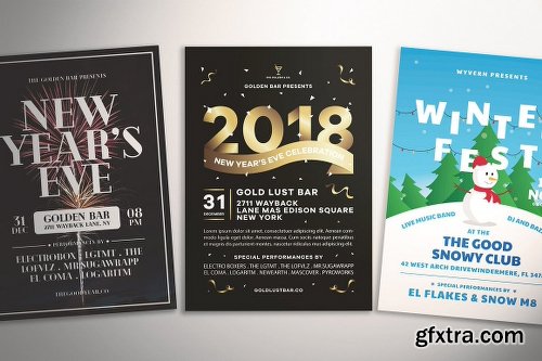 CreativeMarket December Awesome Flyer Bundle 2139775