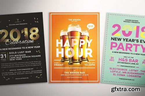 CreativeMarket December Awesome Flyer Bundle 2139775