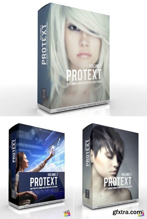 Pixel Film Studios - PROTEXT Vol.1-3: Pro Text Effects for FCPX (macOS)