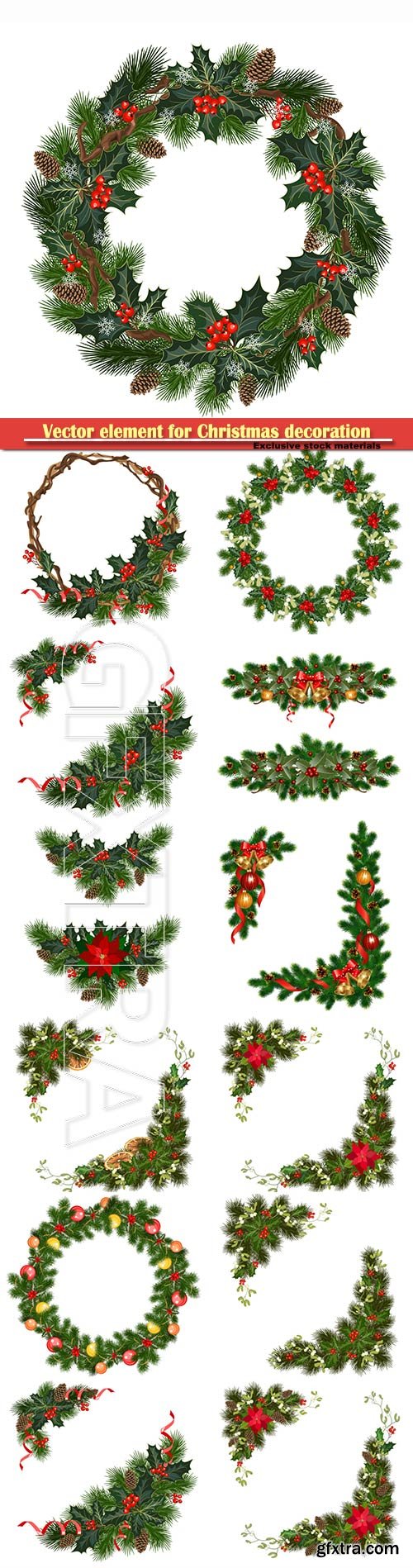 Design vector element for Christmas decoration