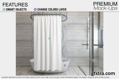 CreativeMarket Shower Curtain 2125297