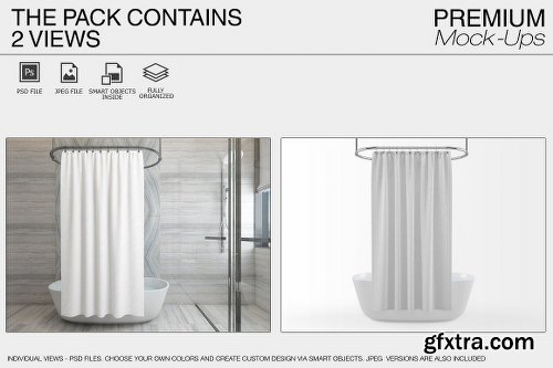 CreativeMarket Shower Curtain 2125297