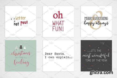 CreativeMarket Animated Christmas Social Quotes 2133166