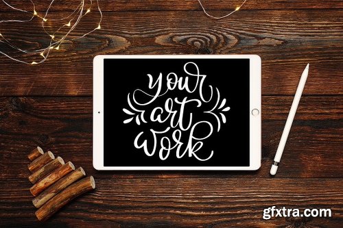 CreativeMarket Christmas Ipad Mock Up 2123972