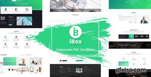 ThemeForest - Ibox - Corporate Business PSD Template 21074601