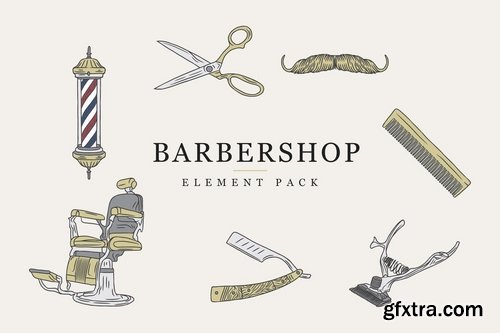 Barbershop Set - Vector