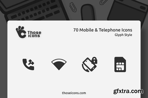 CM - 70 Mobile Telephone Glyph Icon 1995511