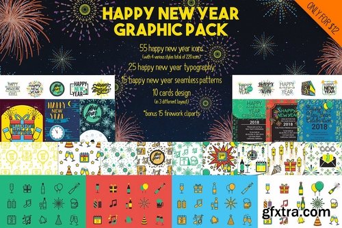 CM - Happy New Year Graphic Pack 2132537