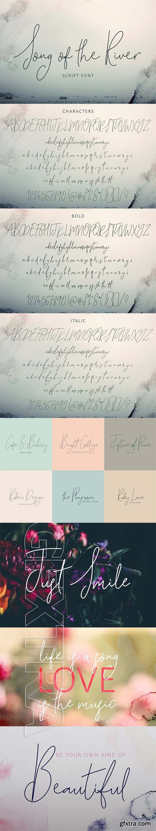 CreativeMarket - Song of the River Script Font 2163139