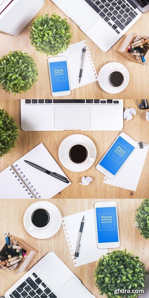 CM - Phone / Smartphone Workspace Mockups 1900104