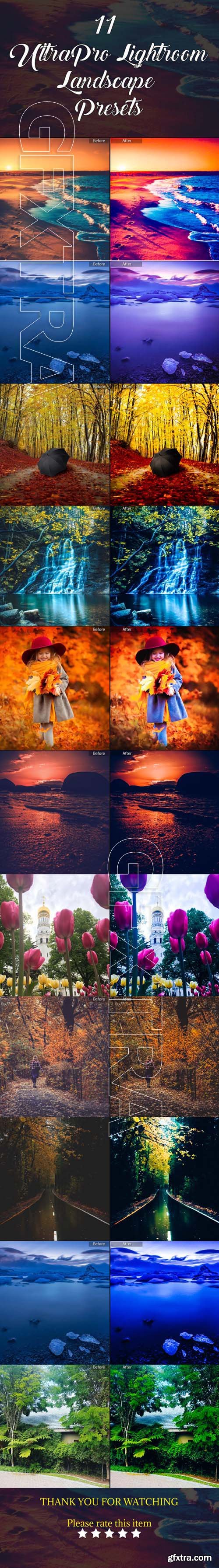 GraphicRiver - 11 Ultra Pro Lightroom Landscape Presets 21150433