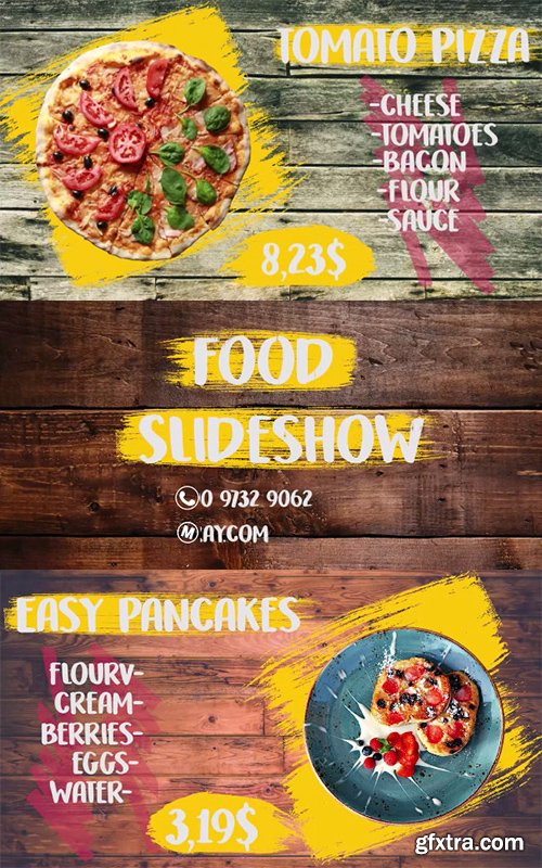 Food Slideshow - Premiere Pro Templates
