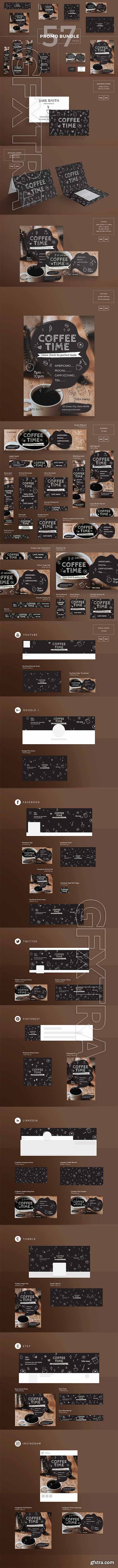 CreativeMarket - Promo Bundle Coffee Time 2161263