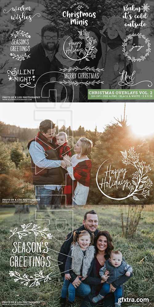 CreativeMarket - Christmas Photo Overlays Vol 2 2162727