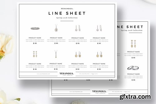 CM - Minimalist Line Sheet Template 2149741