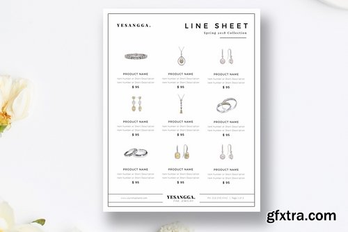 CM - Minimalist Line Sheet Template 2149741