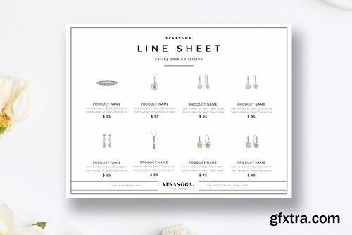 CM - Minimalist Line Sheet Template 2149741