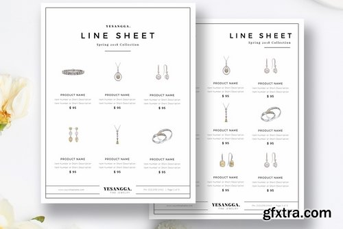 CM - Minimalist Line Sheet Template 2149741