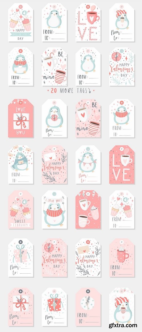 CM - Pengiun in Love Valentine\'s Day Set 2133540