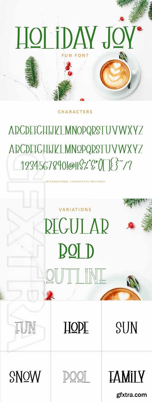 CreativeMarket - Holiday Joy Display Font 2163113