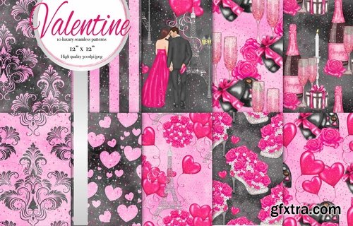 CM - valentine digital paper set 2156082