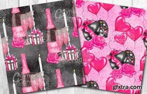 CM - valentine digital paper set 2156082