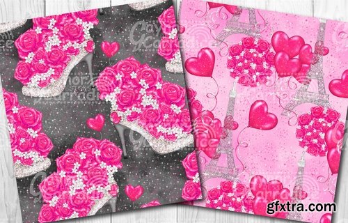 CM - valentine digital paper set 2156082