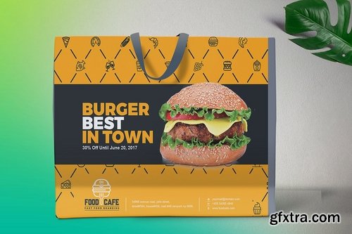 CM - Shopping Bag Design Template  Food 2140228