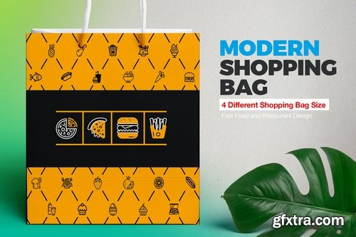 CM - Shopping Bag Design Template  Food 2140228