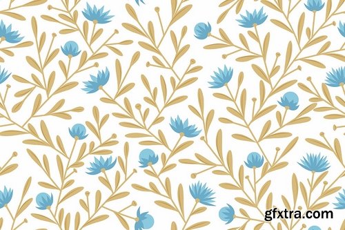 Seamless Floral Patterns Backgrounds