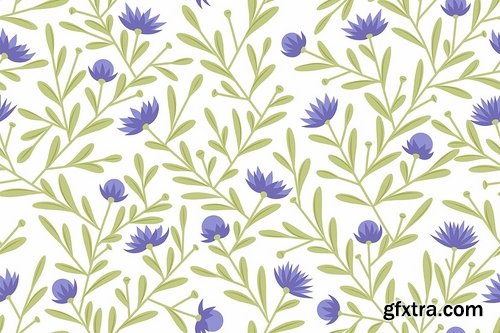 Seamless Floral Patterns Backgrounds