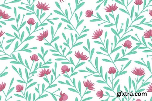 Seamless Floral Patterns Backgrounds