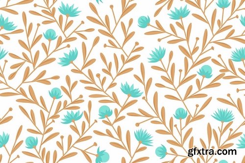 Seamless Floral Patterns Backgrounds