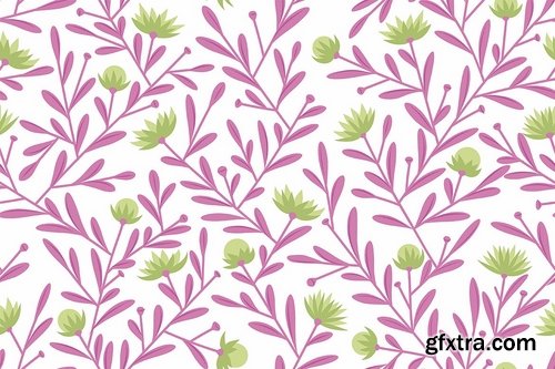 Seamless Floral Patterns Backgrounds