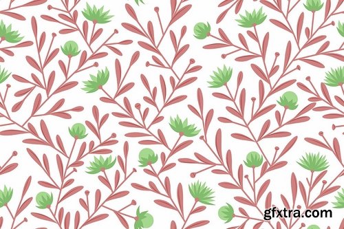 Seamless Floral Patterns Backgrounds