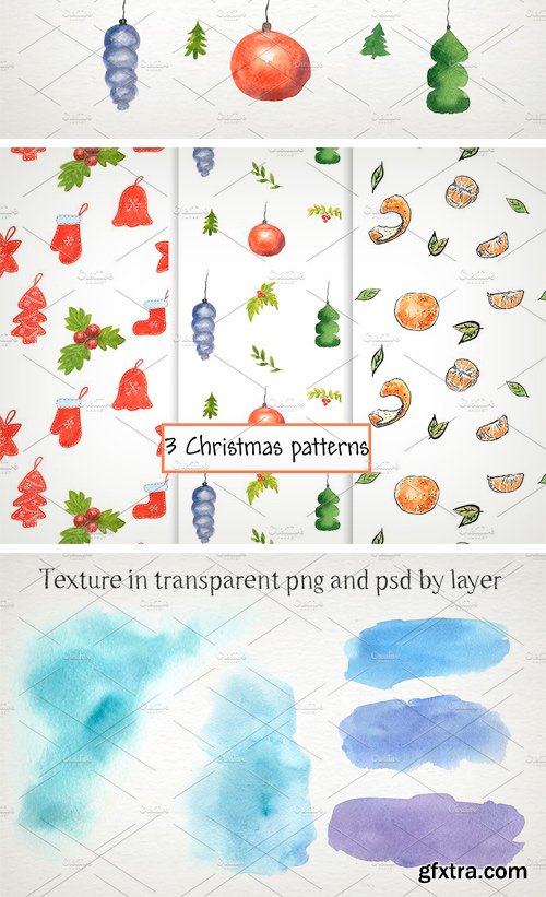 CM - Christmas Set - Watercolor Elements 2084712