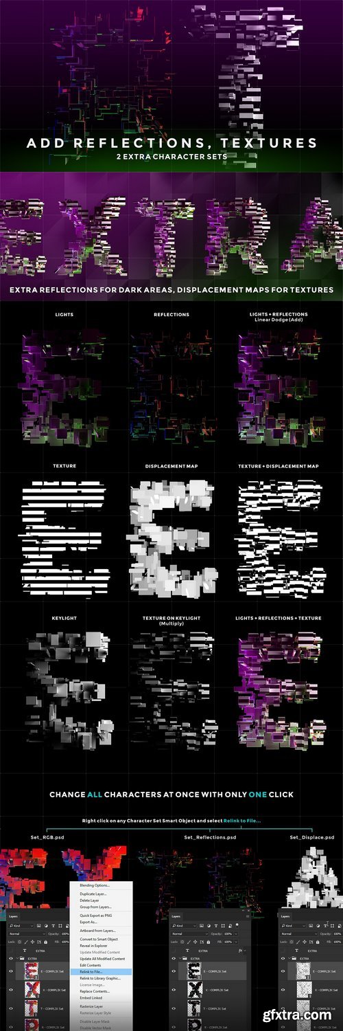 CM - COMPL3X - Futuristic 3D Alphabet Kit 1147385