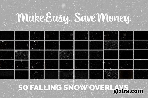 CM - 50 Falling Snow Photo Overlays 1908787