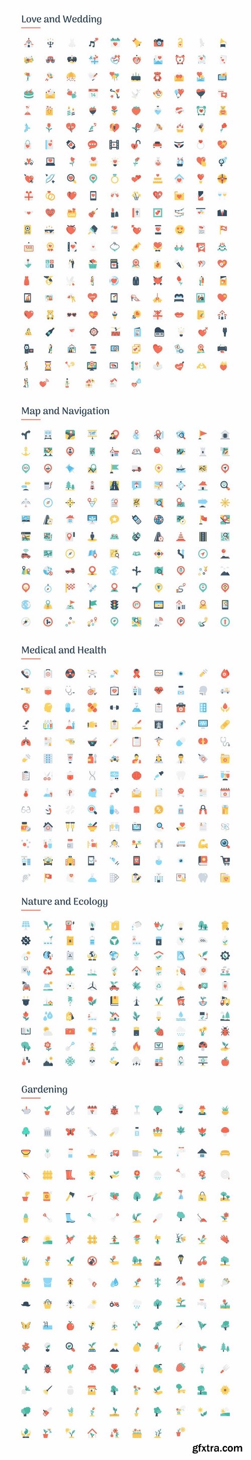 CM - 6150 Flat Icons Bundle 2157129