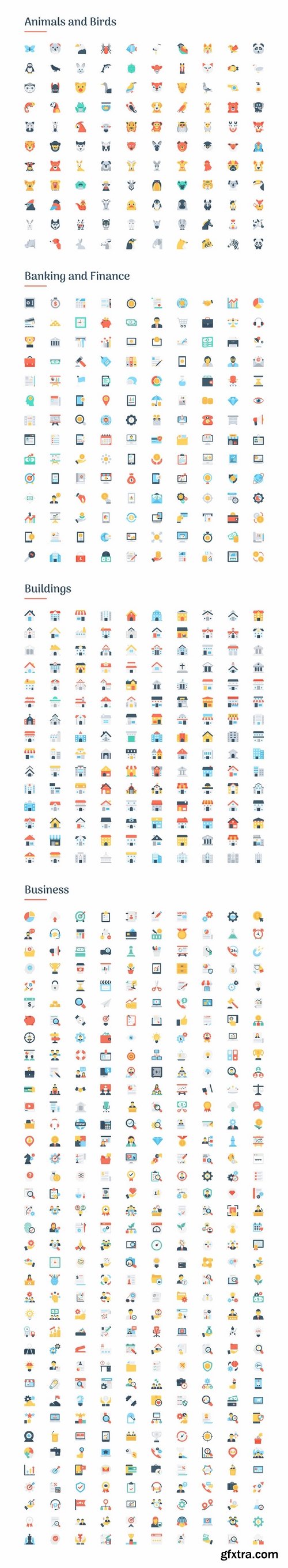 CM - 6150 Flat Icons Bundle 2157129