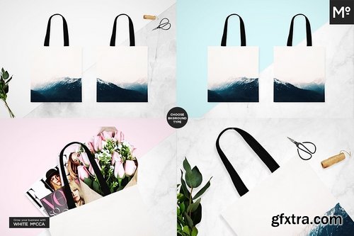 CM - Canvas Tote Bag Mock-ups Set 2157127