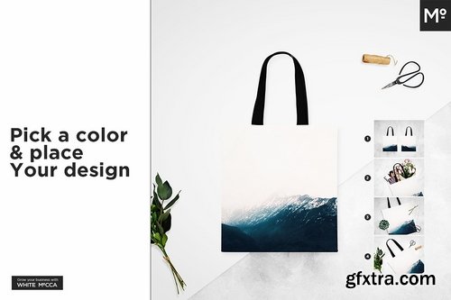 CM - Canvas Tote Bag Mock-ups Set 2157127